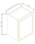 12"H Single Door Wall Cabinets