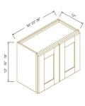15"H Double Doors Wall Cabinets