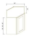 24"W Diagonal Corner Wall Cabinets