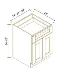 Single Drawer Double Doors Bases