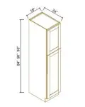 24"D Single Door Wall Pantries