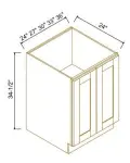 Full Height Door Bases-2Doors