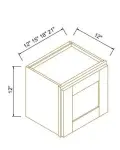 12"H Single Door Wall Cabinets