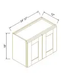 18"H Double Doors Wall Cabinets