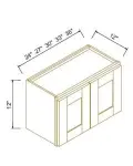 12"H Double Doors Wall Cabinets