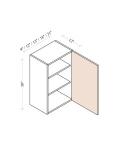 30" H Single Door Wall Cabinets