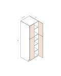 24"D Double doors Wall Pantries