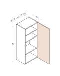 42"H Single Door Wall Cabinets