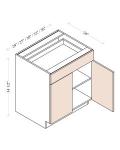 Single Drawer Double Doors Bases