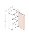 36" H Single Door Wall Cabinets
