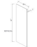 Paneles laterales para refrigerador, 30"D