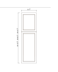Paneles decorativos altos, 24" W
