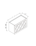 Vinera de pared con paneles de celosía