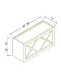 Vinera de pared con inserto de cubo con divisor en X