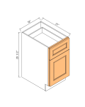 Base con cajón para archivos