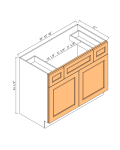 Mueble de baño combinado de un lavabo
