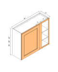 Gabinetes de pared esquineros ciegos