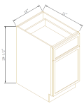 Base con cajón para archivos