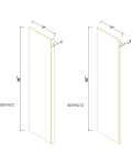Paneles laterales para refrigerador, 24"D