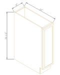 Base para charolas de una puerta