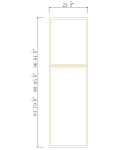 Paneles decorativos altos, 24" W
