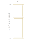 27" W Tall Decorative Panels