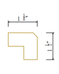 Angled Light Rail Molding