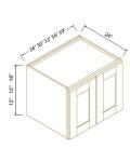 21"H Double Doors Wall Cabinets