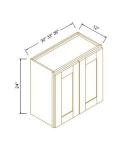 24"H Double Doors Wall Cabinets