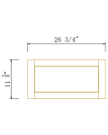 27" W Wall Decorative Panels