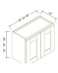 21"H Double Doors Wall Cabinets