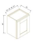 18"H Single Door Wall Cabinets