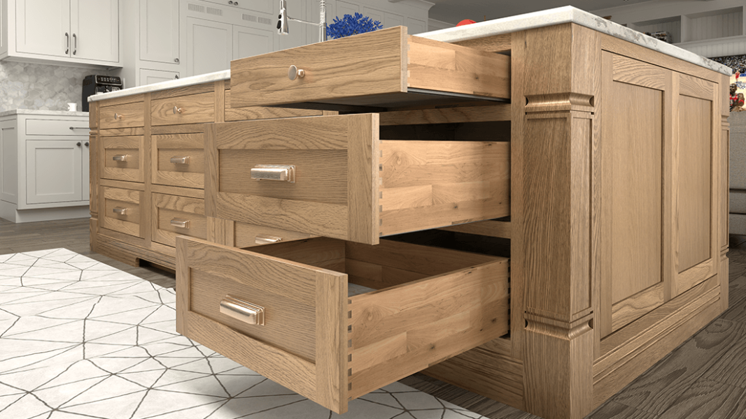 Inset Hazelnut Oak