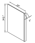 Panel lateral de retorno para lavavajillas