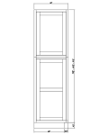 Paneles decorativos altos, 25" W