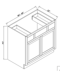 Mueble de baño combinado de un lavabo