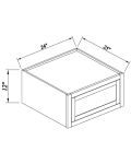 25"D Single Door Wall Cabinets