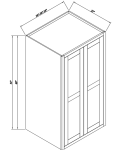 60" H 24"D Double Door Wall Cabinets
