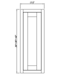 13" W Wall Decorative Panels