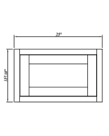 Paneles decorativos de pared, 25" W