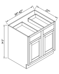 Double Drawers Double Doors Bases