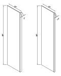 25"D Refrigerator End Panels