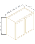 18"H Double Doors Wall Cabinets