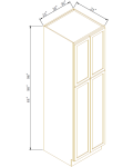 24"D Double doors Wall Pantries