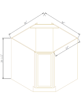 Diagonal Corner Sink Bases