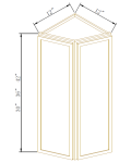 End Angle Wall Cabinets