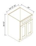Sink Bases-2 Doors 1 False Drawer