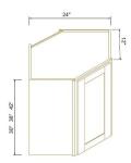 24"W Diagonal Corner Wall Cabinets