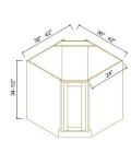 Diagonal Corner Sink Bases