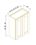 42"H Double Doors Wall Cabinets